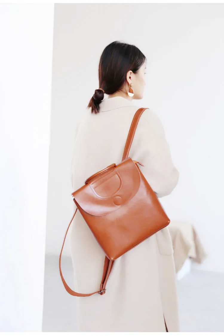 Stylish Leather Backpacks Womens Fashion Backpack Purse for Women
