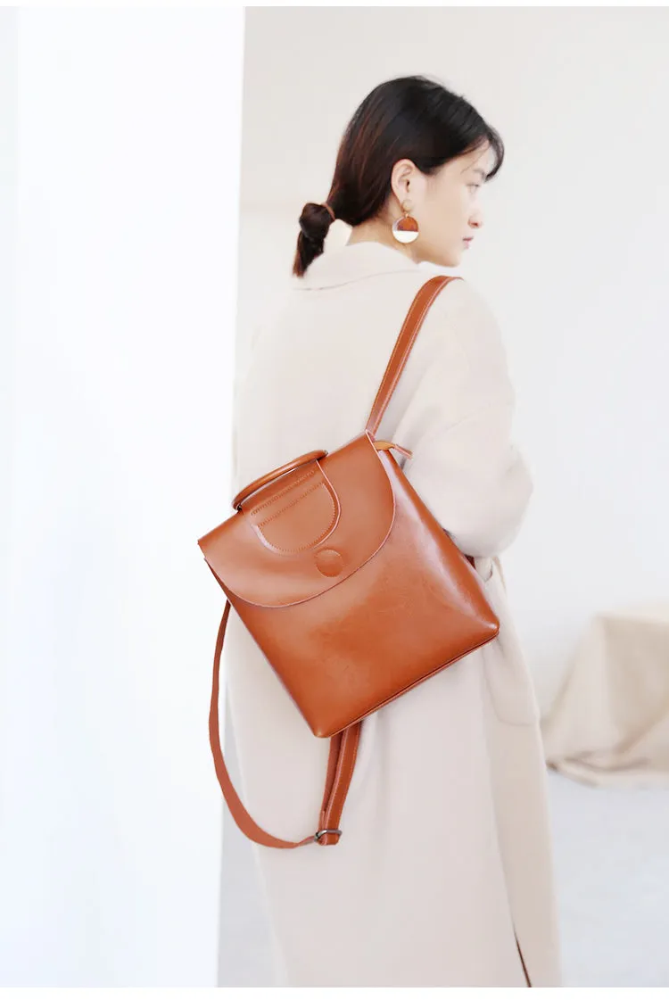 Stylish Leather Backpacks Womens Fashion Backpack Purse for Women