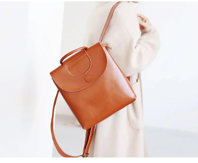 Stylish Leather Backpacks Womens Fashion Backpack Purse for Women