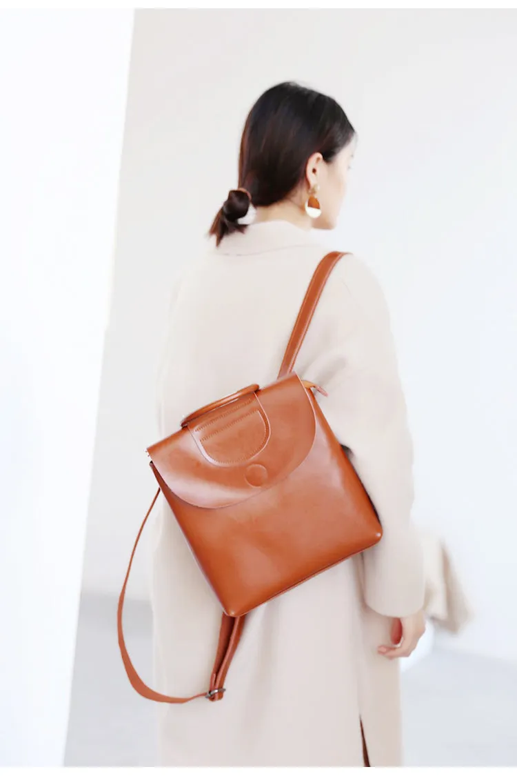 Stylish Leather Backpacks Womens Fashion Backpack Purse for Women