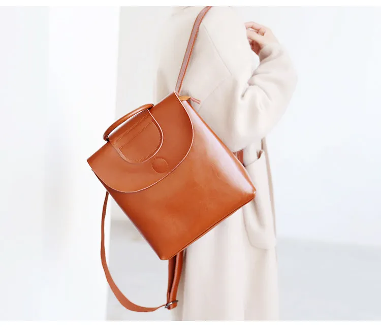 Stylish Leather Backpacks Womens Fashion Backpack Purse for Women