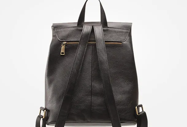 Stylish Leather Cute Womens Backpack School Backpack Vintage Backpack for Women