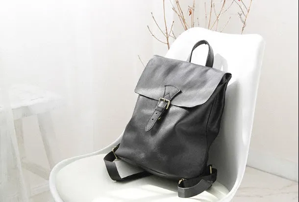 Stylish Leather Cute Womens Backpack School Backpack Vintage Backpack for Women