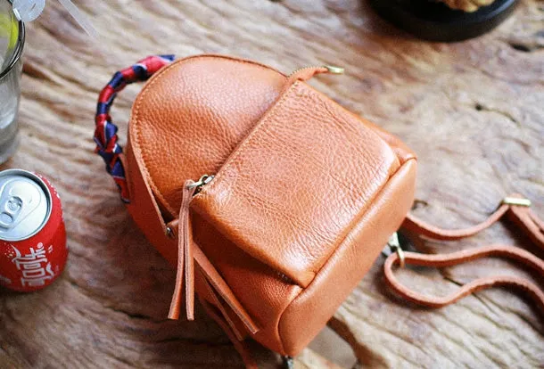 Stylish Leather Cute Womens Small Backpack School Backpack Mini Backpack for Women