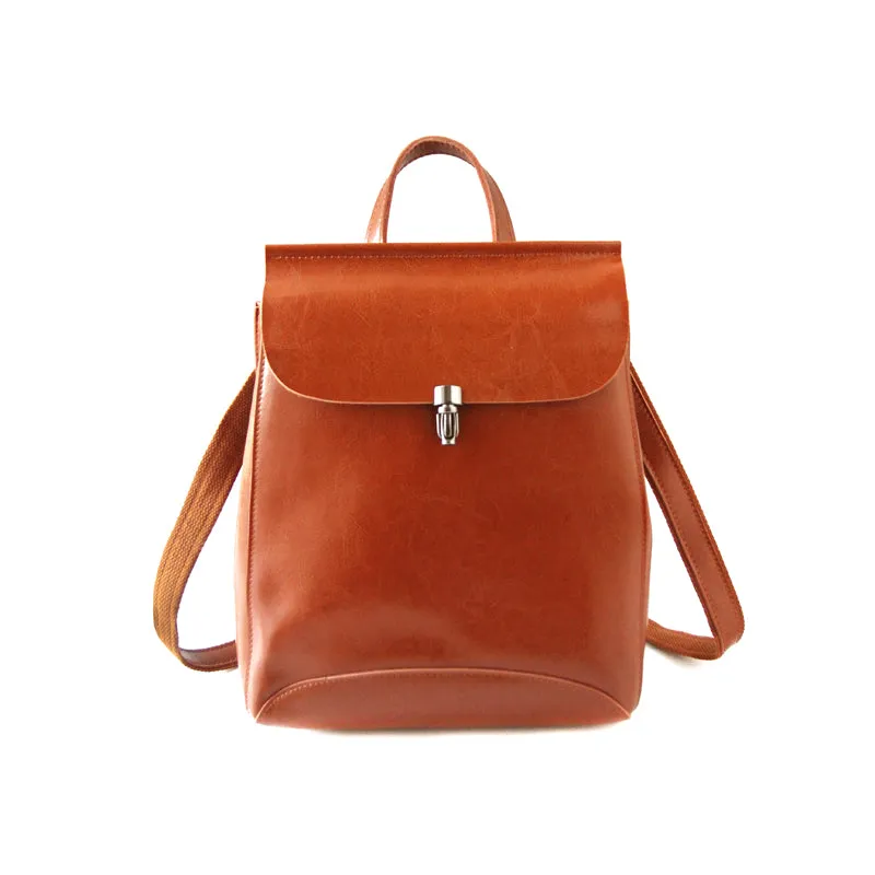 Stylish Leather Womens Backpack Cute School Backpack Purse for Women