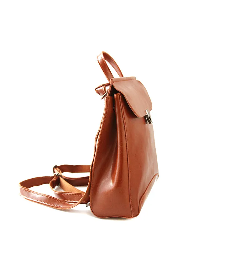 Stylish Leather Womens Backpack Cute School Backpack Purse for Women