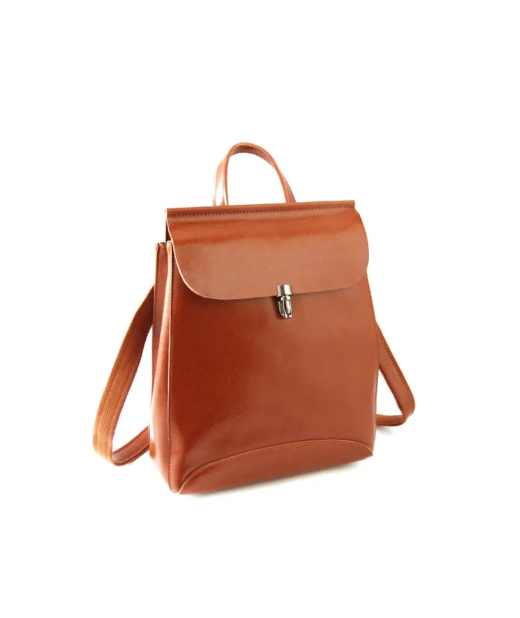 Stylish Leather Womens Backpack Cute School Backpack Purse for Women