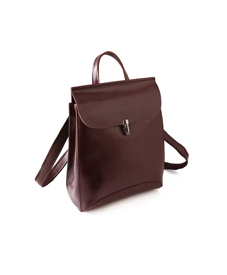 Stylish Leather Womens Backpack Cute School Backpack Purse for Women