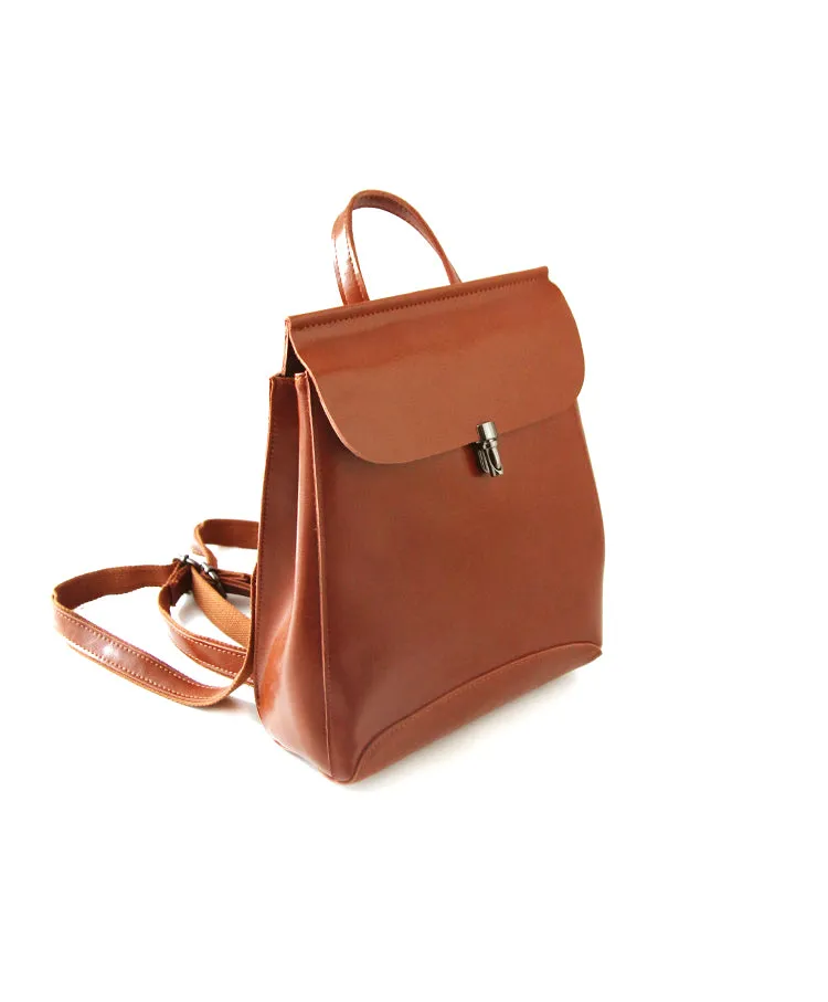 Stylish Leather Womens Backpack Cute School Backpack Purse for Women