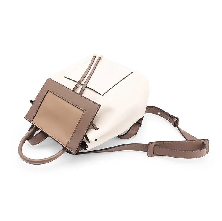 Stylish White Leather Backpack Womens Fashion Backpacks Purse