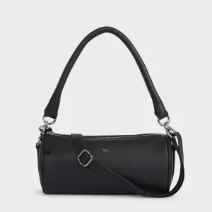 SYDNEY VEGAN LEATHER HAND AND SLING BAG BLACK