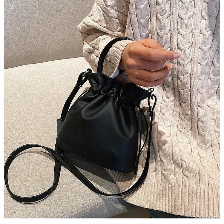 Trendy Mini Drawstring Bucket Bag