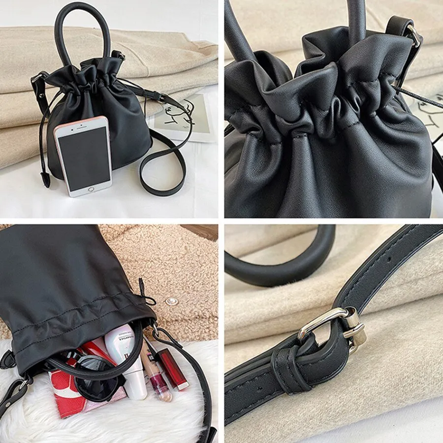 Trendy Mini Drawstring Bucket Bag