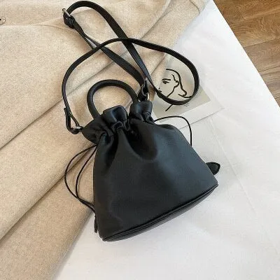 Trendy Mini Drawstring Bucket Bag