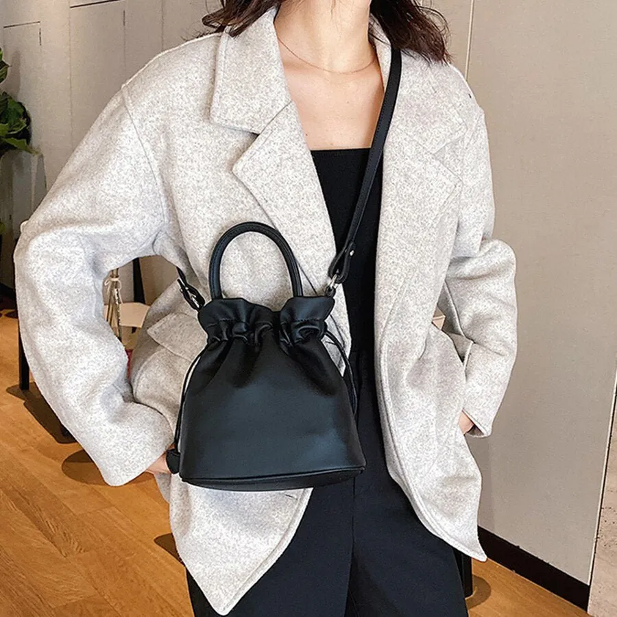 Trendy Mini Drawstring Bucket Bag
