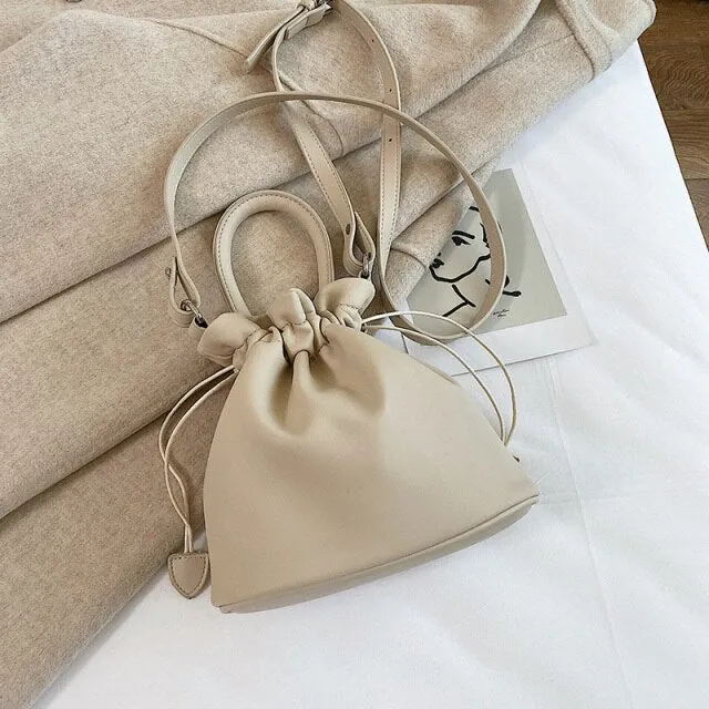 Trendy Mini Drawstring Bucket Bag