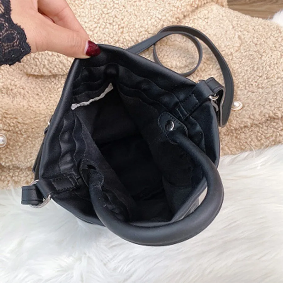 Trendy Mini Drawstring Bucket Bag