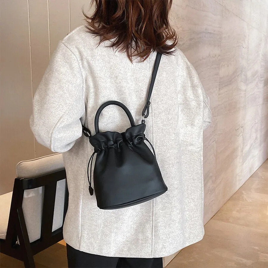 Trendy Mini Drawstring Bucket Bag