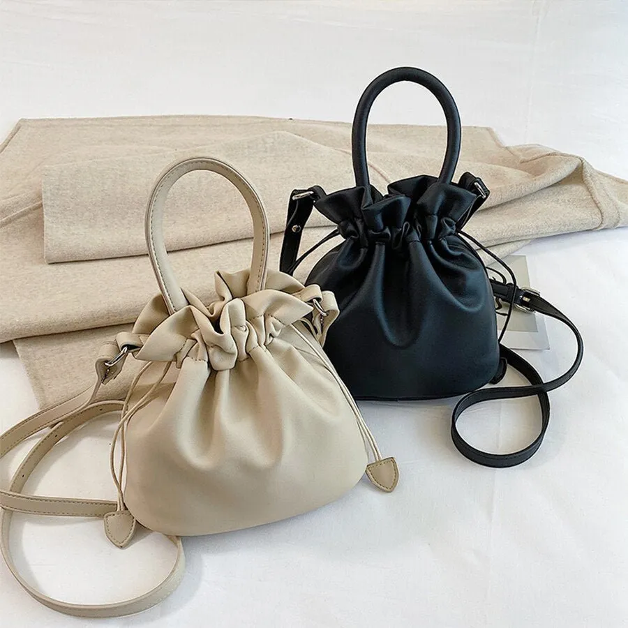 Trendy Mini Drawstring Bucket Bag