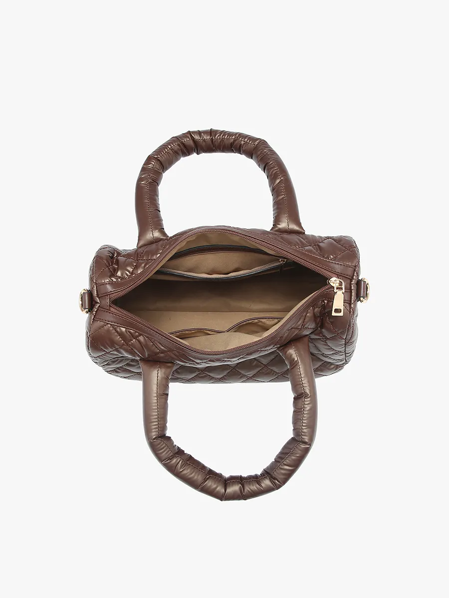 Trista Vegan Quilted Satchel