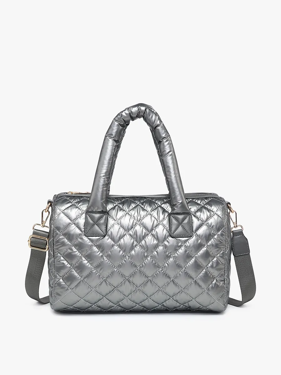 Trista Vegan Quilted Satchel