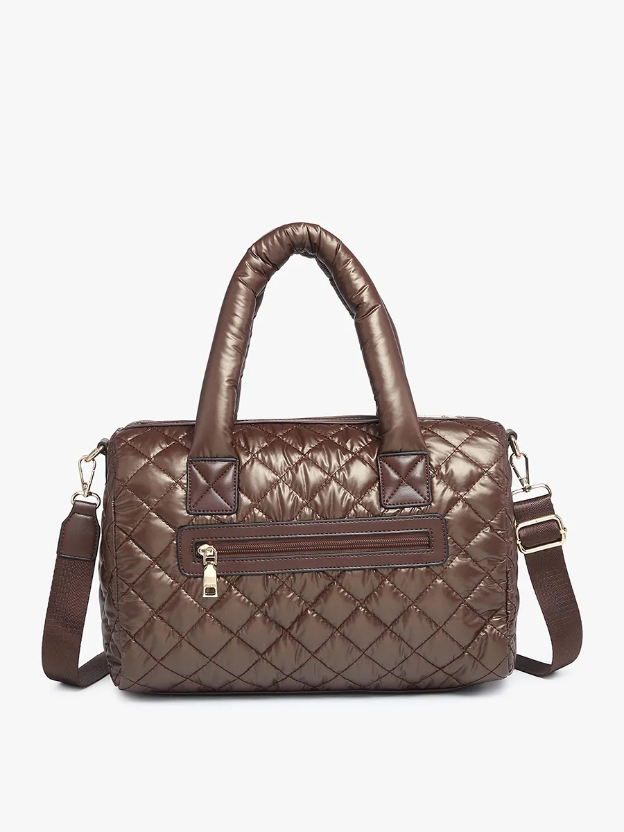 Trista Vegan Quilted Satchel