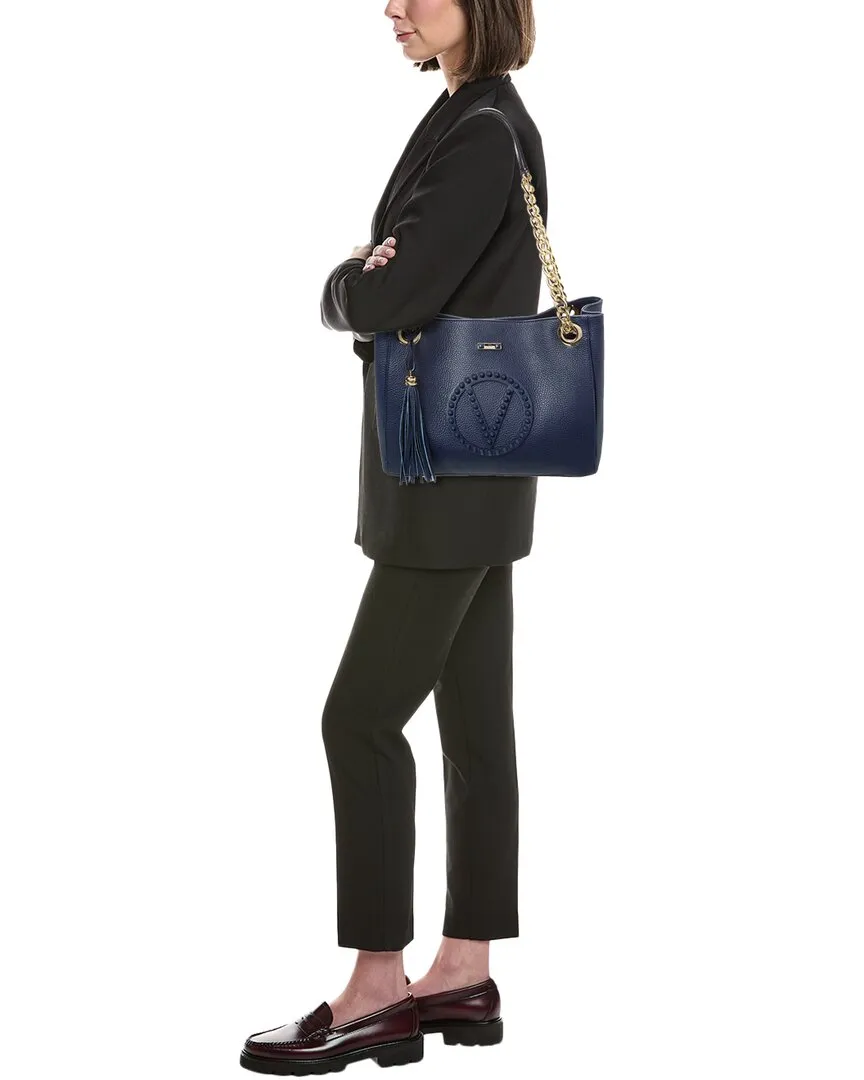 Valentino by Mario Valentino Luisa Rock Leather Shoulder Bag