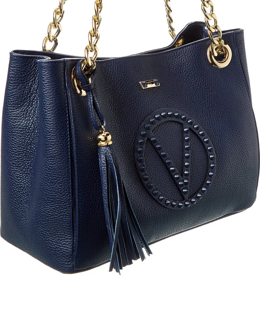 Valentino by Mario Valentino Luisa Rock Leather Shoulder Bag