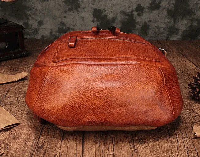 Vintage Leather Small Brown Womens Backpack Travel Backpack Black School Backpack for Women