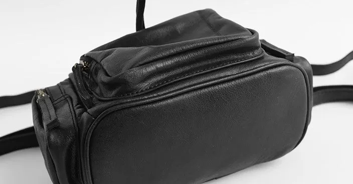 Vintage LEATHER Small WOMENs Backpack School Backpack Travel Backpack FOR WOMEN