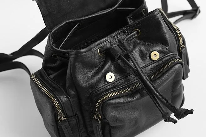 Vintage LEATHER Small WOMENs Backpack School Backpack Travel Backpack FOR WOMEN