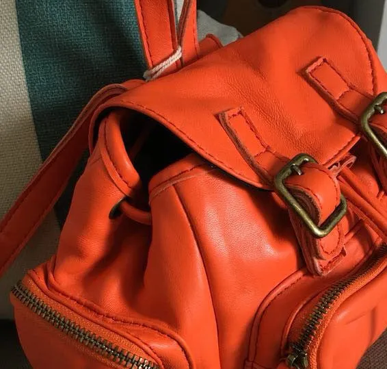Vintage LEATHER Small WOMENs Backpack School Backpack Travel Backpack FOR WOMEN