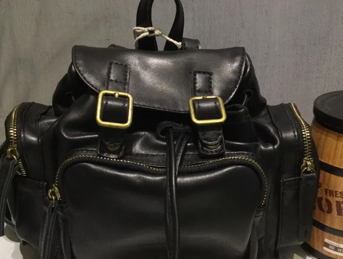 Vintage LEATHER Small WOMENs Backpack School Backpack Travel Backpack FOR WOMEN