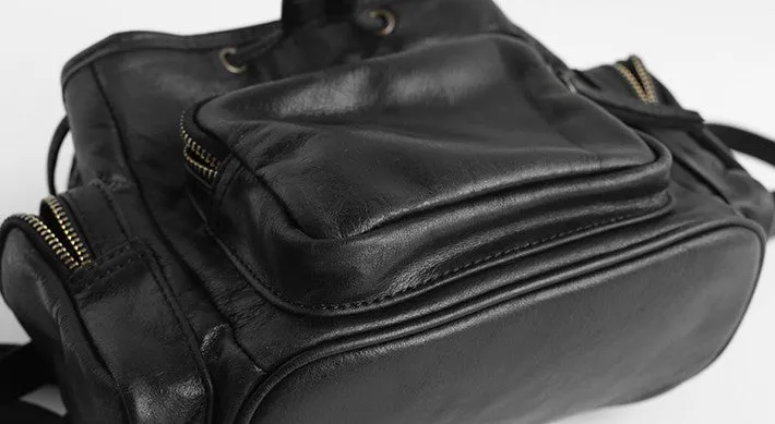 Vintage LEATHER Small WOMENs Backpack School Backpack Travel Backpack FOR WOMEN