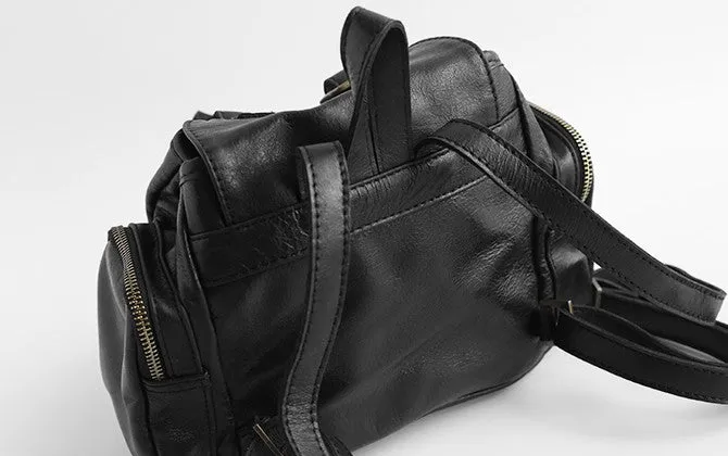 Vintage LEATHER Small WOMENs Backpack School Backpack Travel Backpack FOR WOMEN