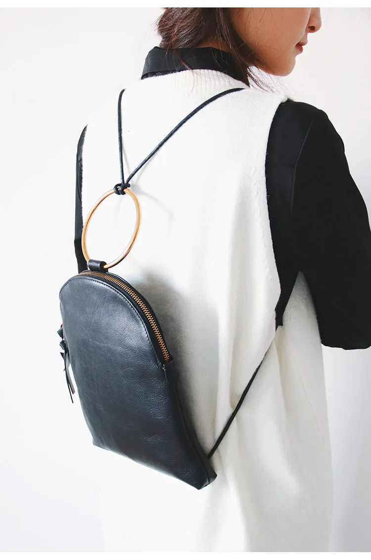 Vintage Leather Unique Womens Backpack Fashion Backpacks Purse for Women