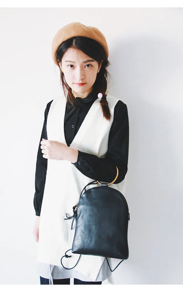 Vintage Leather Unique Womens Backpack Fashion Backpacks Purse for Women