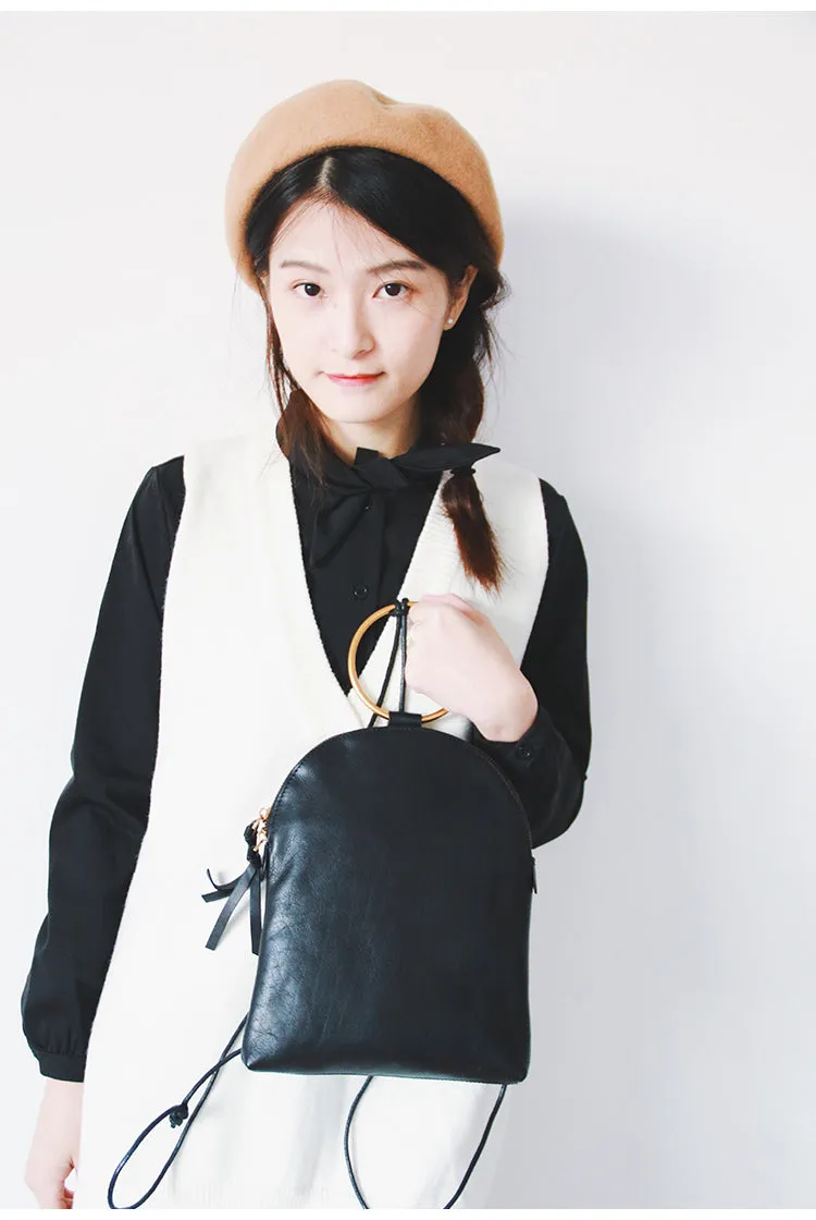 Vintage Leather Unique Womens Backpack Fashion Backpacks Purse for Women
