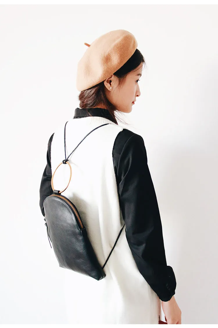 Vintage Leather Unique Womens Backpack Fashion Backpacks Purse for Women