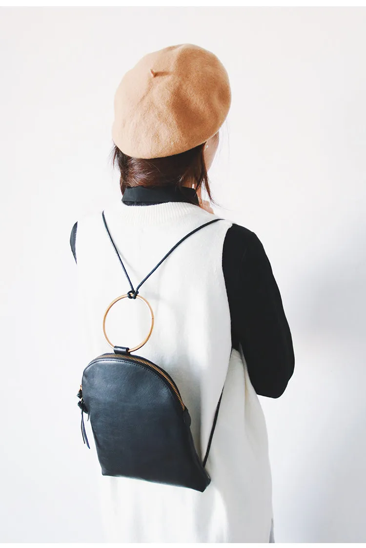 Vintage Leather Unique Womens Backpack Fashion Backpacks Purse for Women