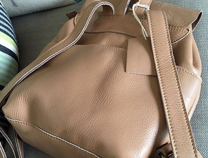 Vintage LEATHER WOMEN Backpack School Backpacks Travel Backpack FOR WOMEN