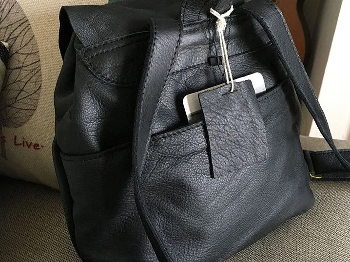 Vintage LEATHER WOMEN Backpack School Backpacks Travel Backpack FOR WOMEN