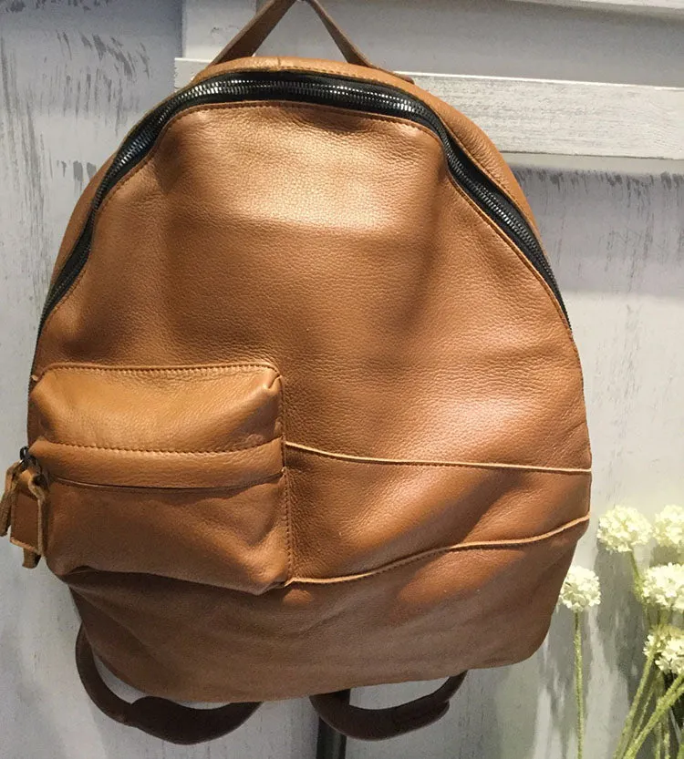 Vintage LEATHER WOMEN Large Backpack School Backpack Travel Backpack FOR WOMEN