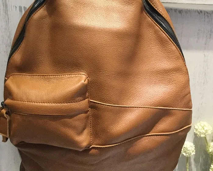 Vintage LEATHER WOMEN Large Backpack School Backpack Travel Backpack FOR WOMEN
