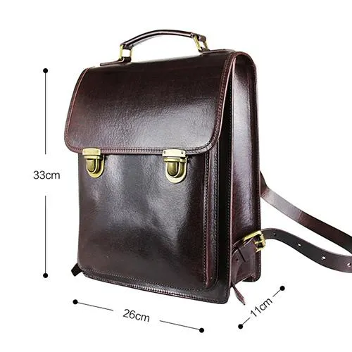 Womens Distressed Leather Backpack Purse Satchel Backpack Handmade School Backpack