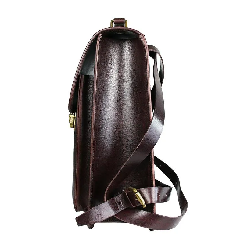 Womens Distressed Leather Backpack Purse Satchel Backpack Handmade School Backpack