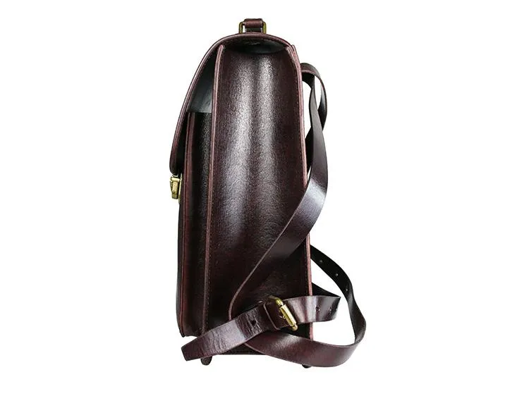 Womens Distressed Leather Backpack Purse Satchel Backpack Handmade School Backpack