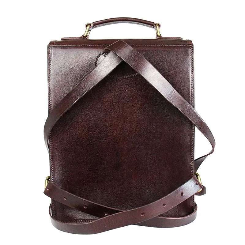 Womens Distressed Leather Backpack Purse Satchel Backpack Handmade School Backpack