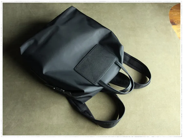 Womens Green Nylon Backpack Purse Best Satchel Backpack Nylon Leather School Rucksack for Ladies