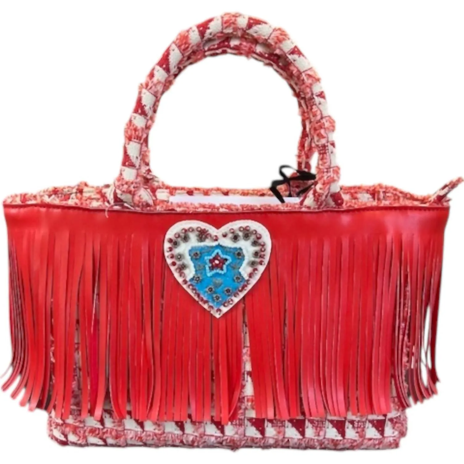 Women's Kos M Tweed Bag In Red